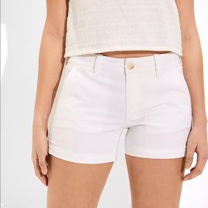 AE Stretch Low-Rise Khaki Midi Short